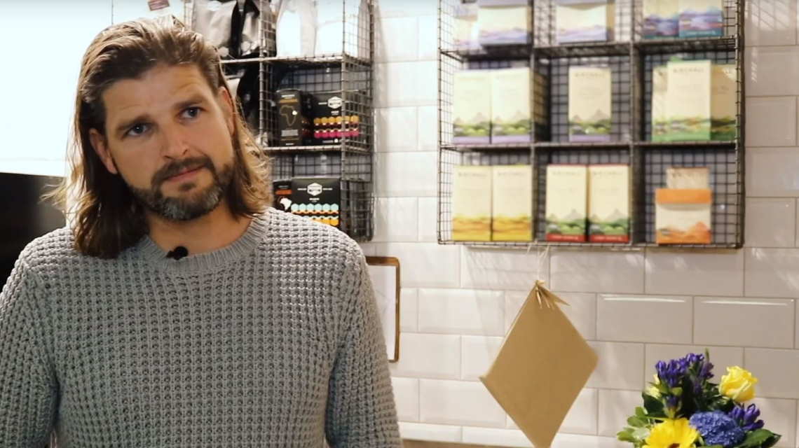 Person Standing in coffee shop